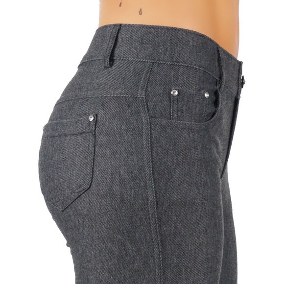 Jean Look Cotton Blend Jeggings Tights Slimming - Picture 5 of 6